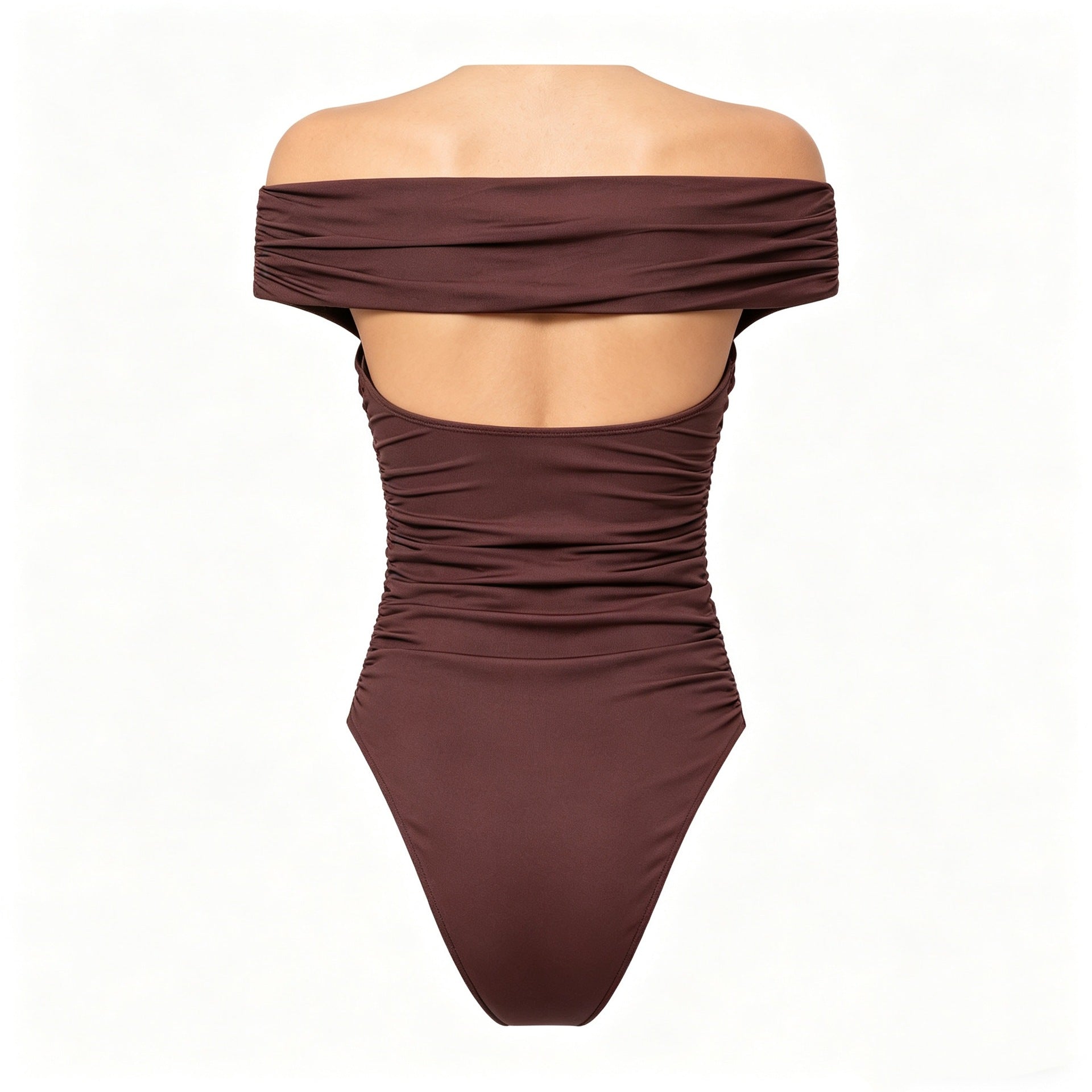 Off-Shoulder High-Quality One-Piece Swimsuit