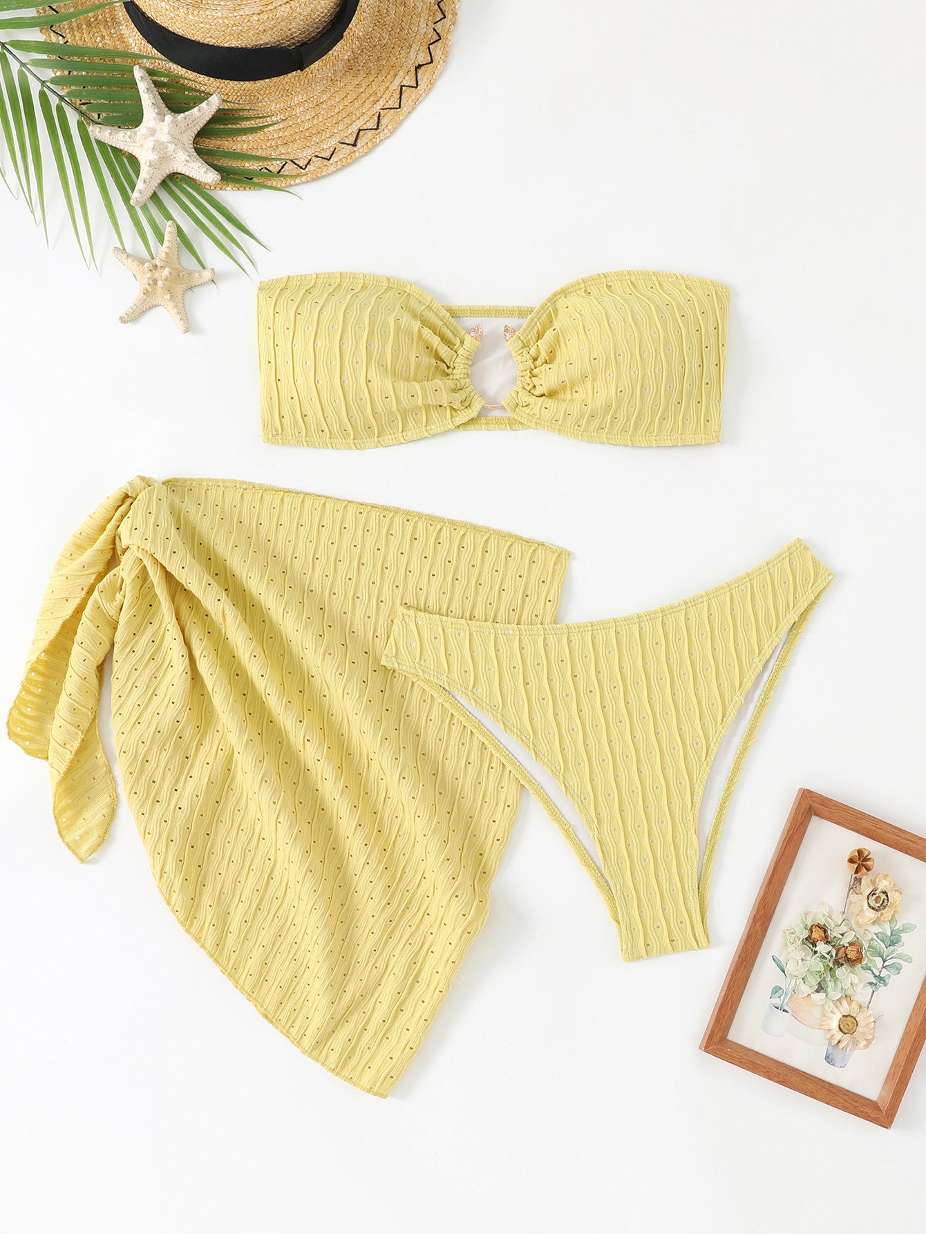 Gather bikini set