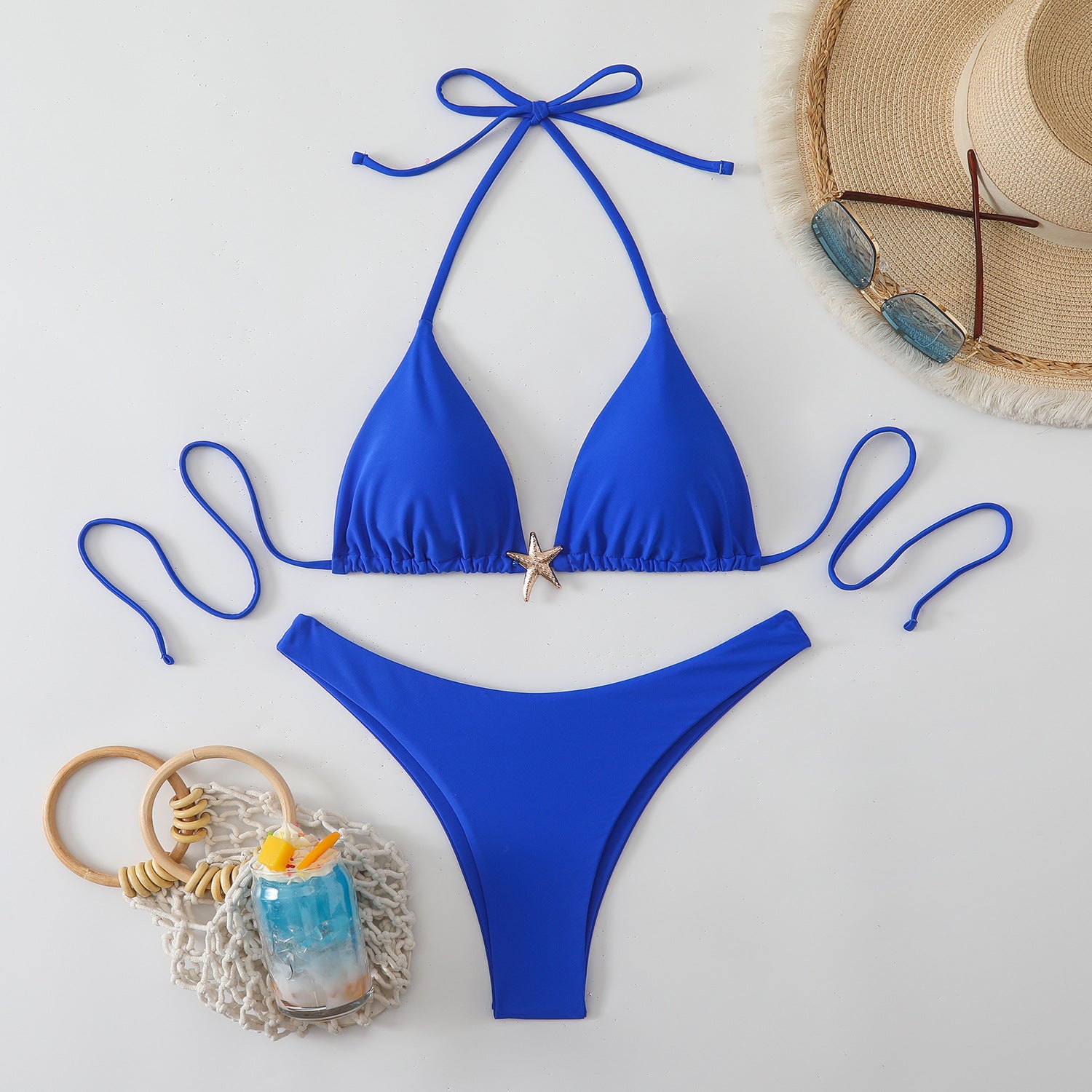 Sexy Bikini Set for Women with Thin Straps