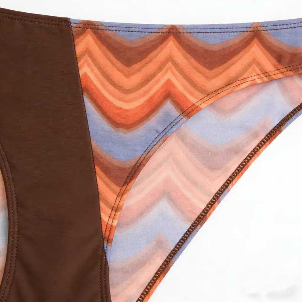 Women's One-Piece String Backless Sexy Printed Bodysuit Swim Suit
