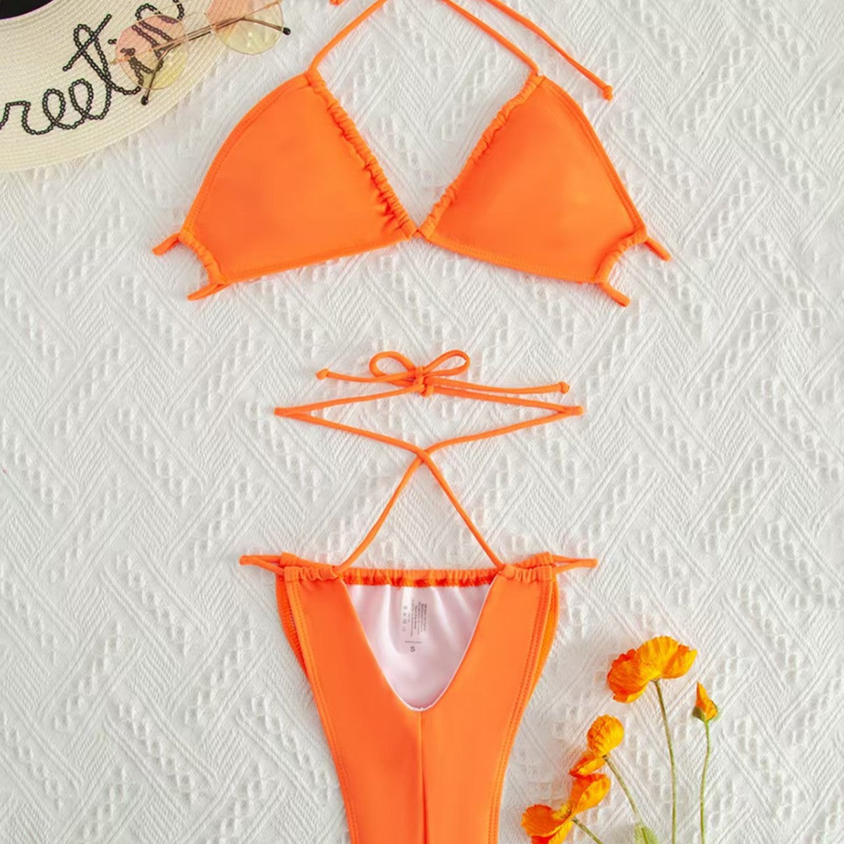 Three-Piece Bikini Set, High-End Separated Swimwear