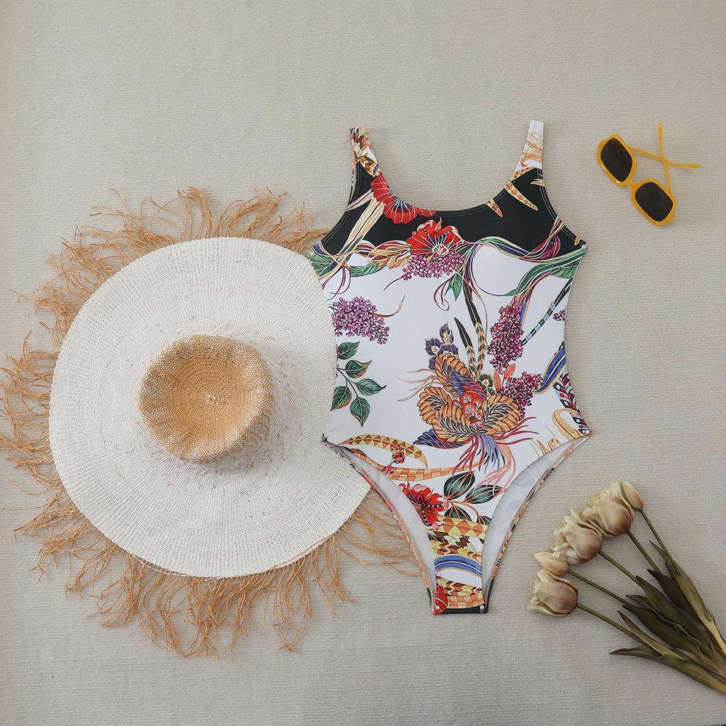 One-Piece Swimsuit with Elegant Design for Beach
