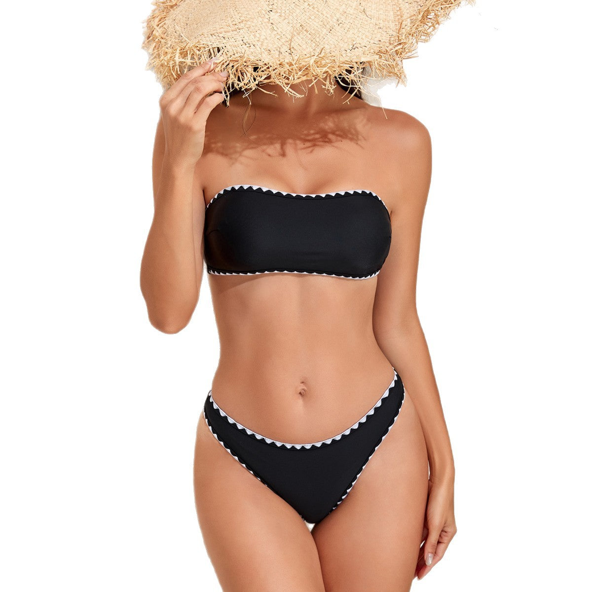 Swimsuit women's split body strapless