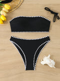 Swimsuit women's split body strapless