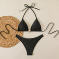 Sexy Bikini Set for Women with Thin Straps