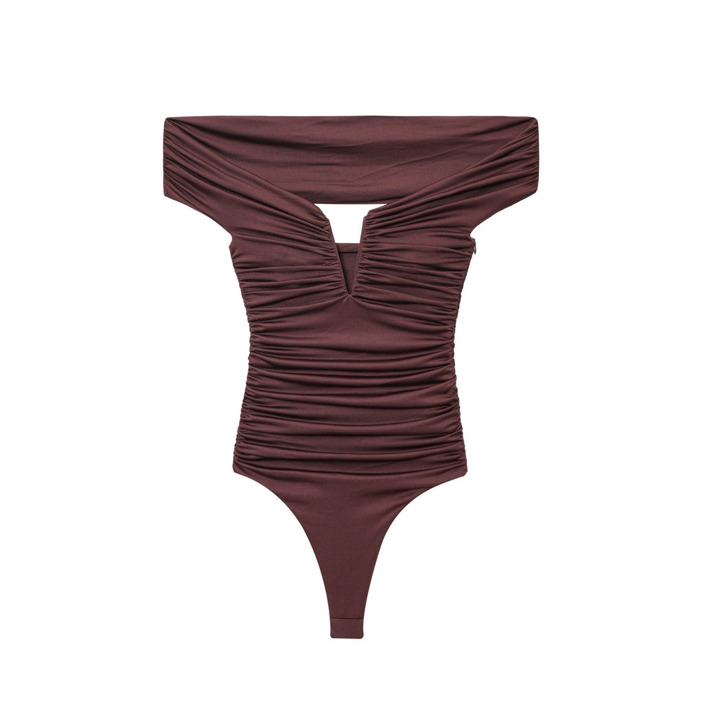 Off-Shoulder High-Quality One-Piece Swimsuit