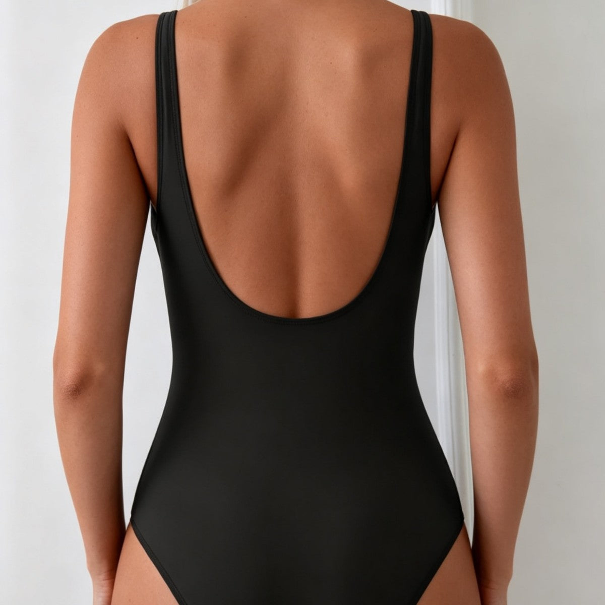 Hollow-out Strap Bikini One-Piece Swimwear