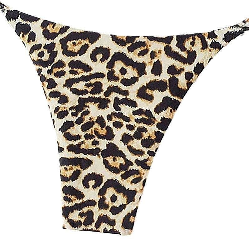 bikini leopard print triangle cup sexy beach bikini sexy swimsuit for women