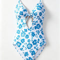 Casual Printed Hollow-Out Backless Beach Swimwear for Women