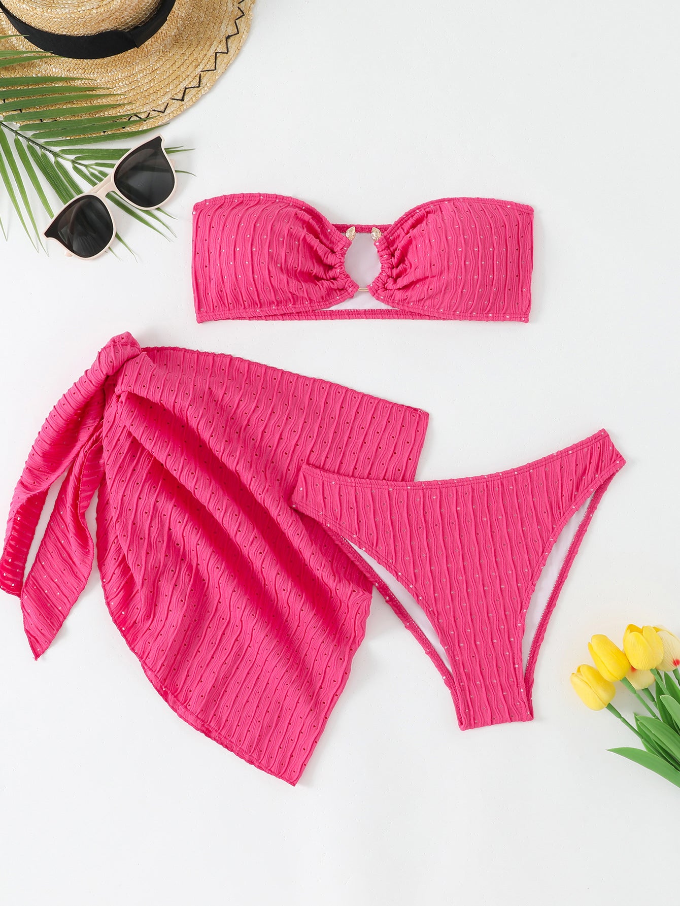 Gather bikini set