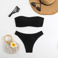 Split swimsuit solid color snake cloth multi-color
