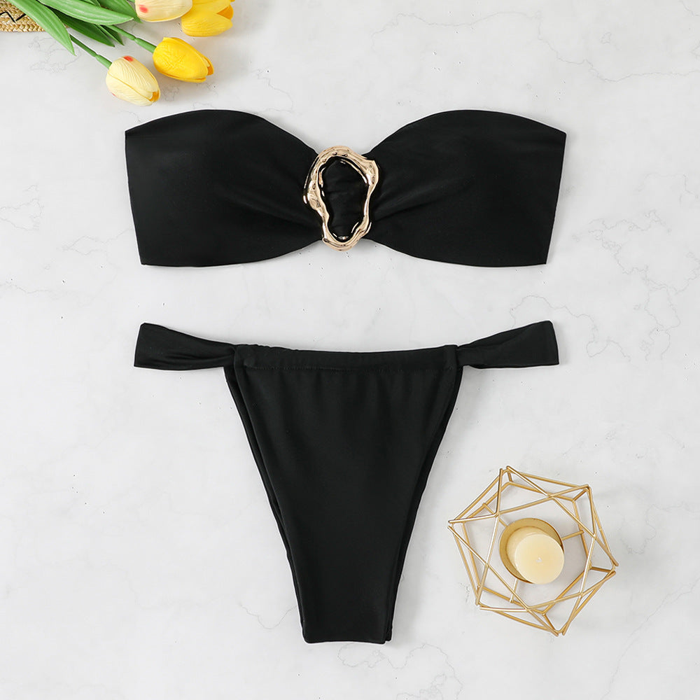 Ring Bikini Strapless Cross-border Separated Swimwear